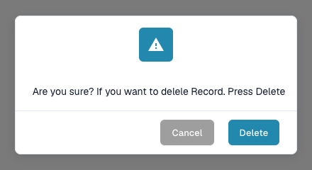 点击 Delete Rules 后显示的确认对话框。